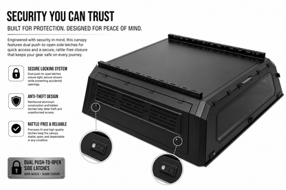 Blackridge Overland Truck Bed Cap | Modular | 6' Bed | Tacoma 2016-2023